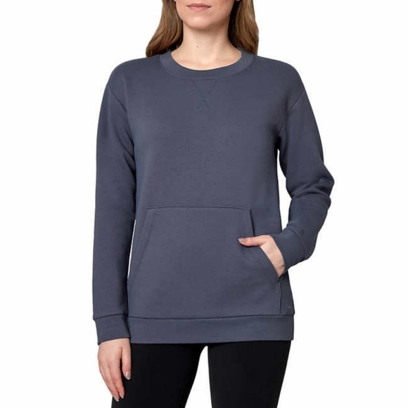 NWT Mondetta Ladies' Knit Fleece Pullover Crewneck Sweatshirt Size S - Picture 1 of 5